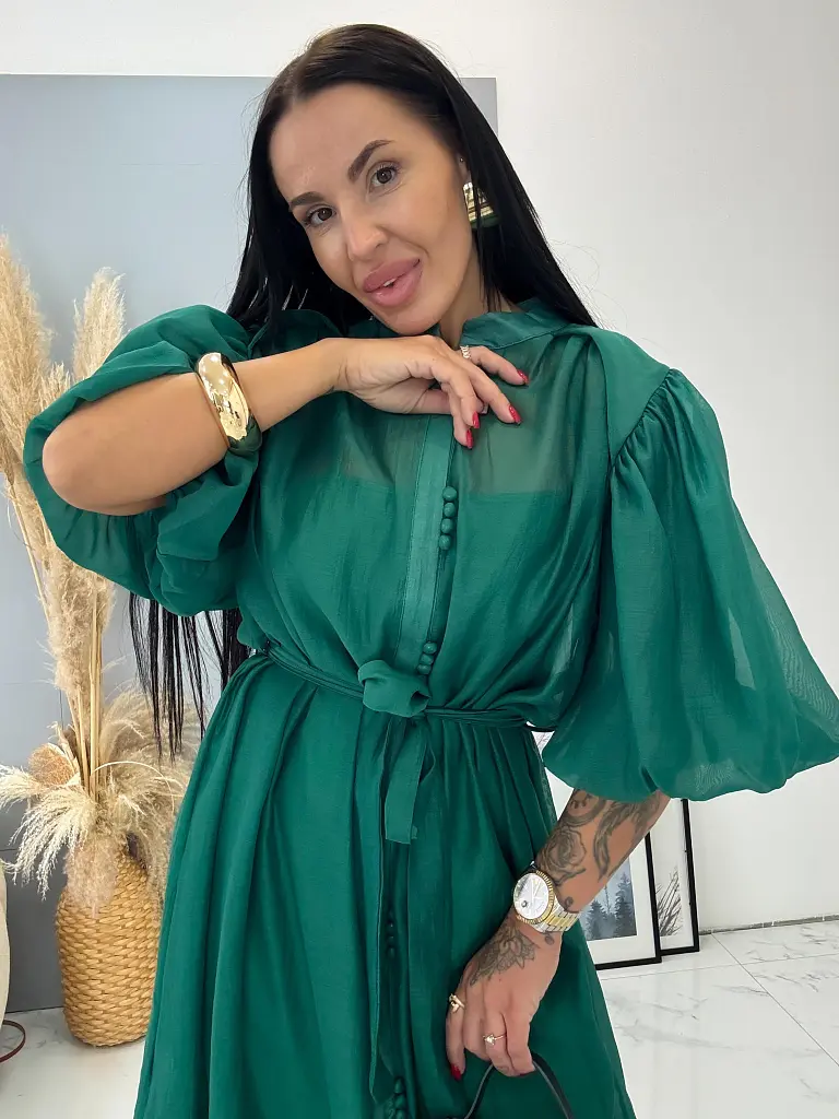 Lyocellové šaty s opaskom BERENICE