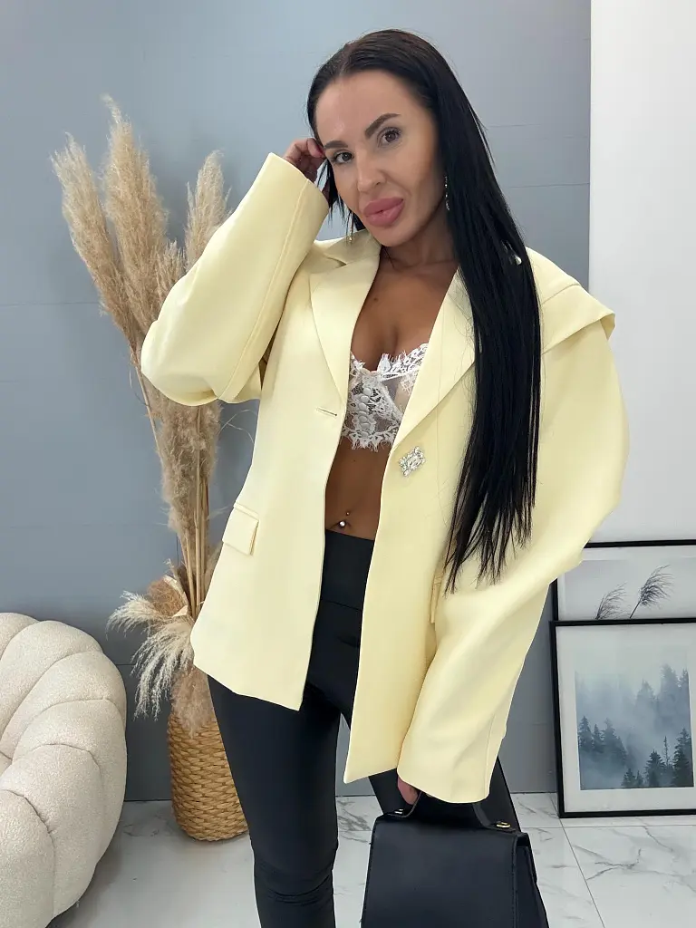 Módne sako s vypchávkami FABIANA