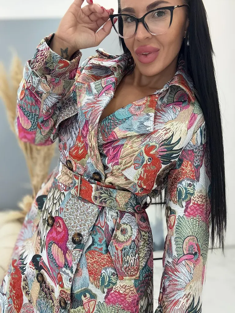 Štrukturovaný trenčkot kabát PERRY - next