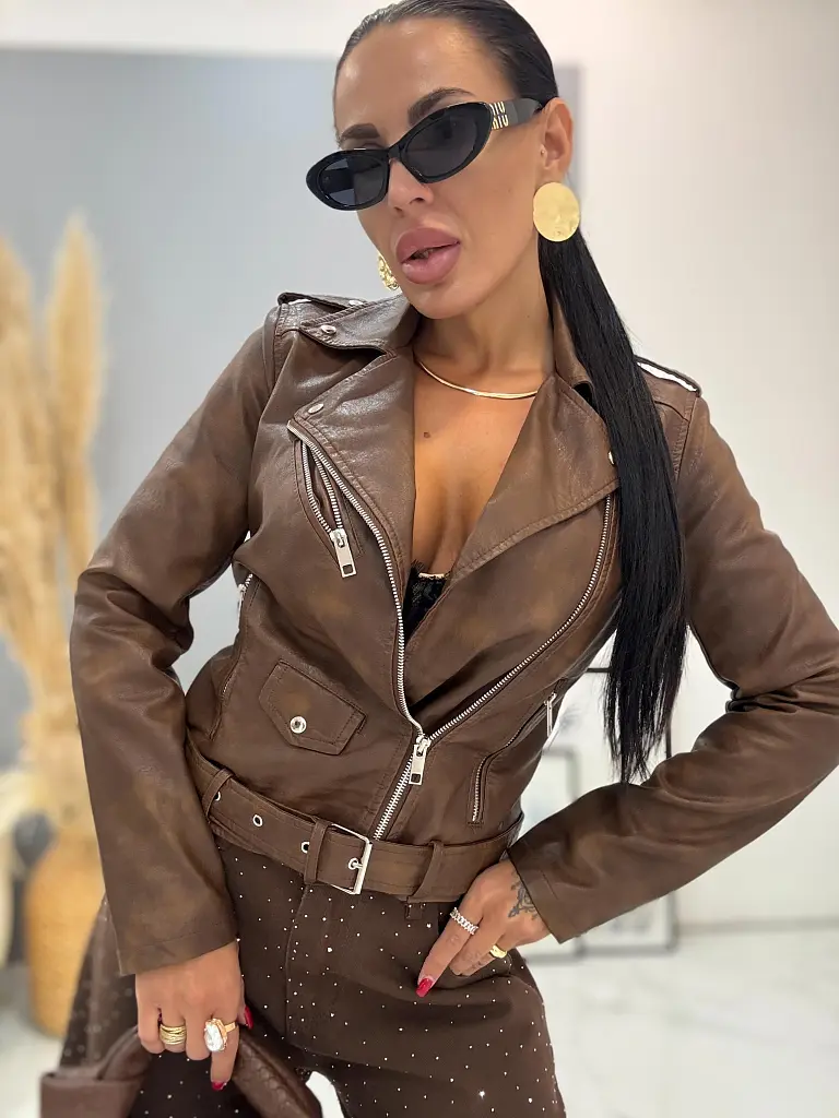 Koženková bunda DINA