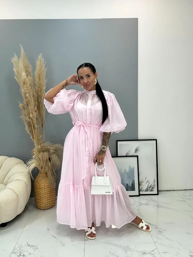 Lyocellové šaty s opaskom BERENICE