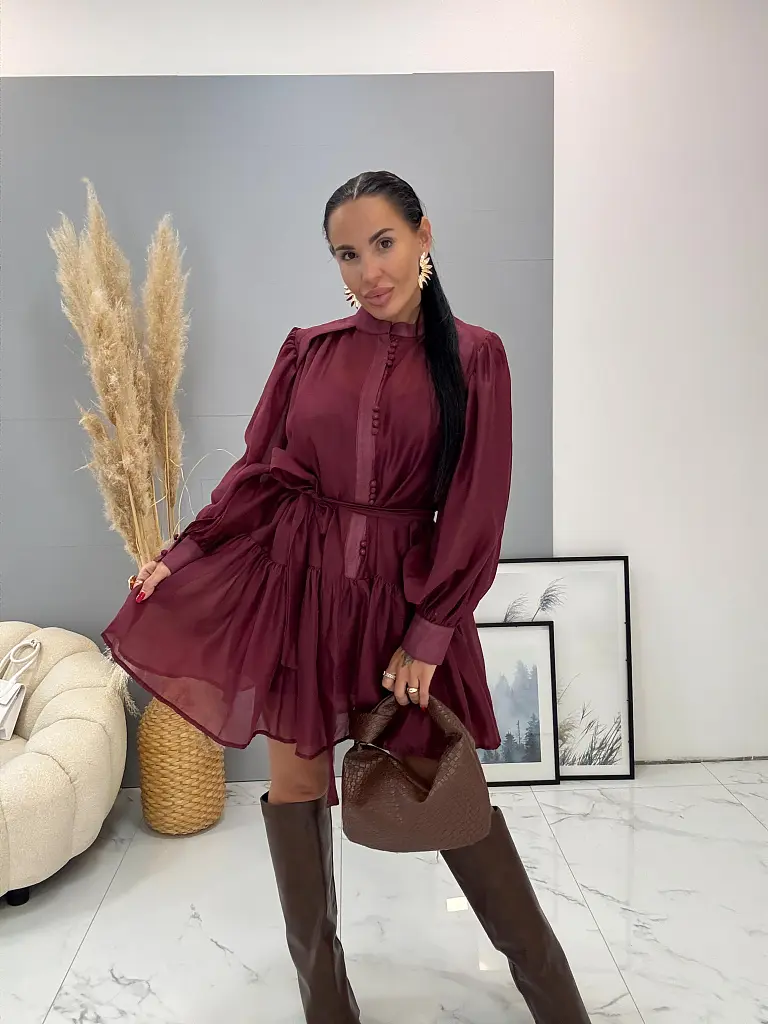 Lyocellové šaty s opaskom DEANA