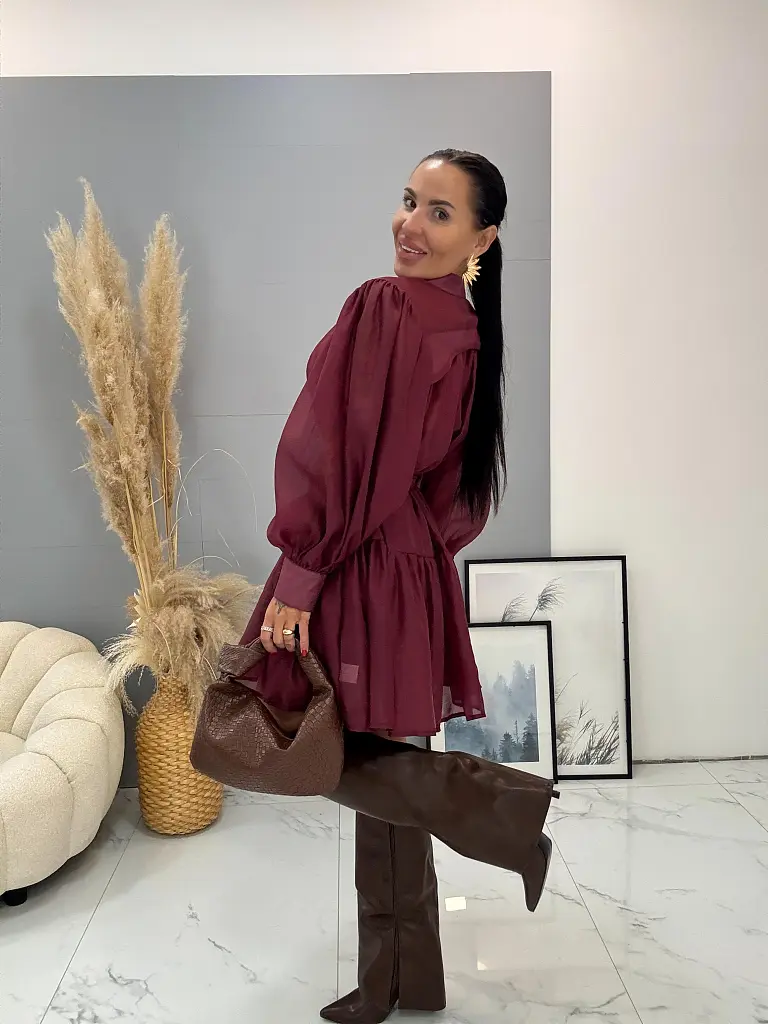 Lyocellové šaty s opaskom DEANA - next