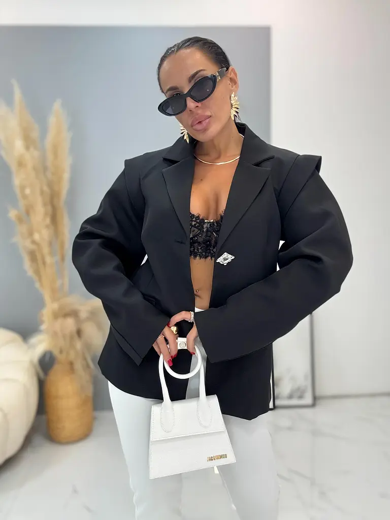 Módne sako s vypchávkami FABIANA