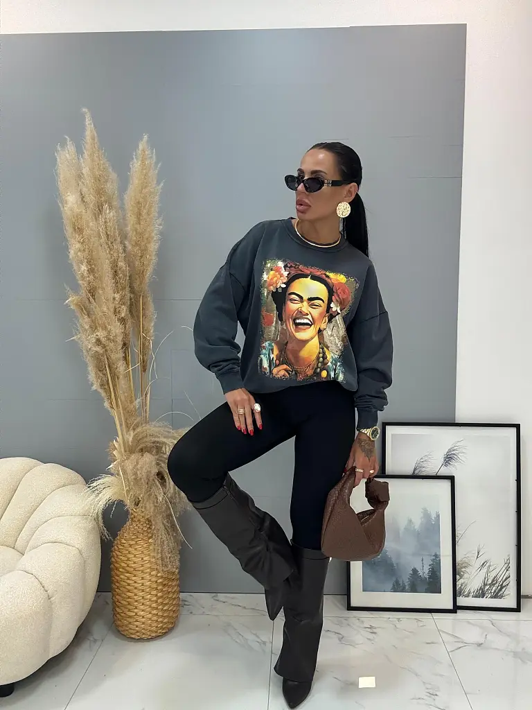 Oversized mikina s potlačou ENORA