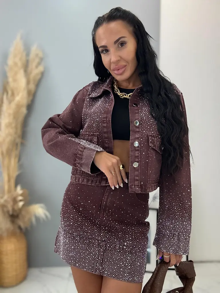 Dvojdielny denim komplet SERA