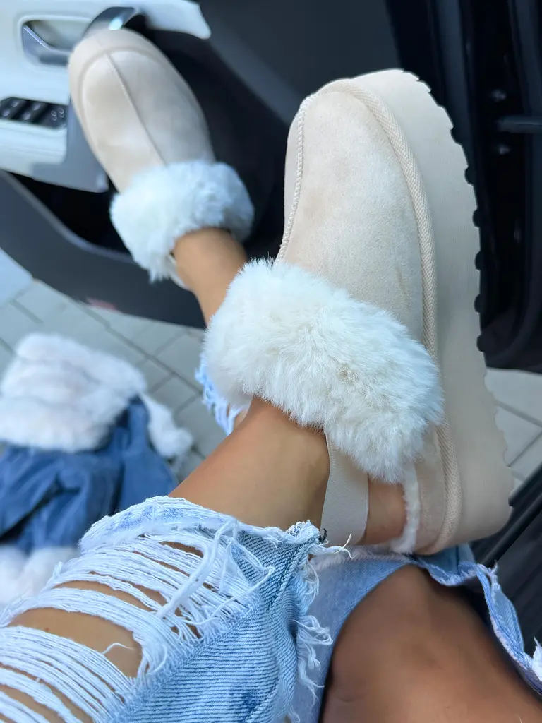 Teplé semišové papuče LETTYNA+ - next