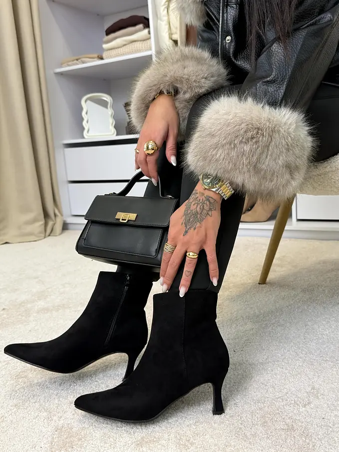 Semišové členkové čižmy VALENCIA