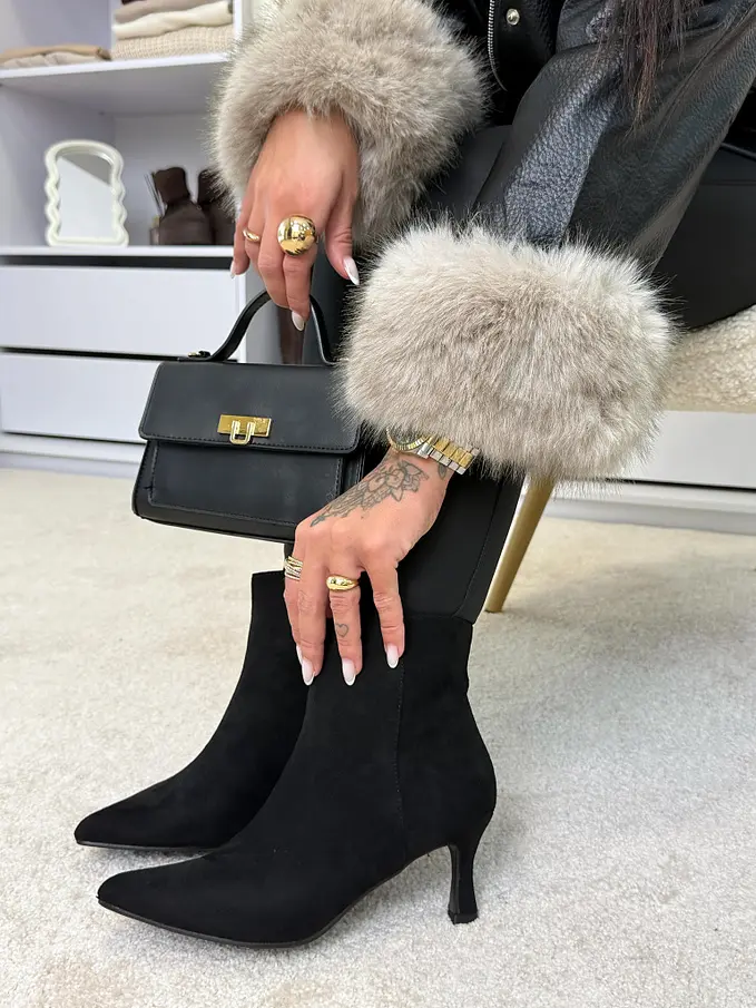 Semišové členkové čižmy VALENCIA