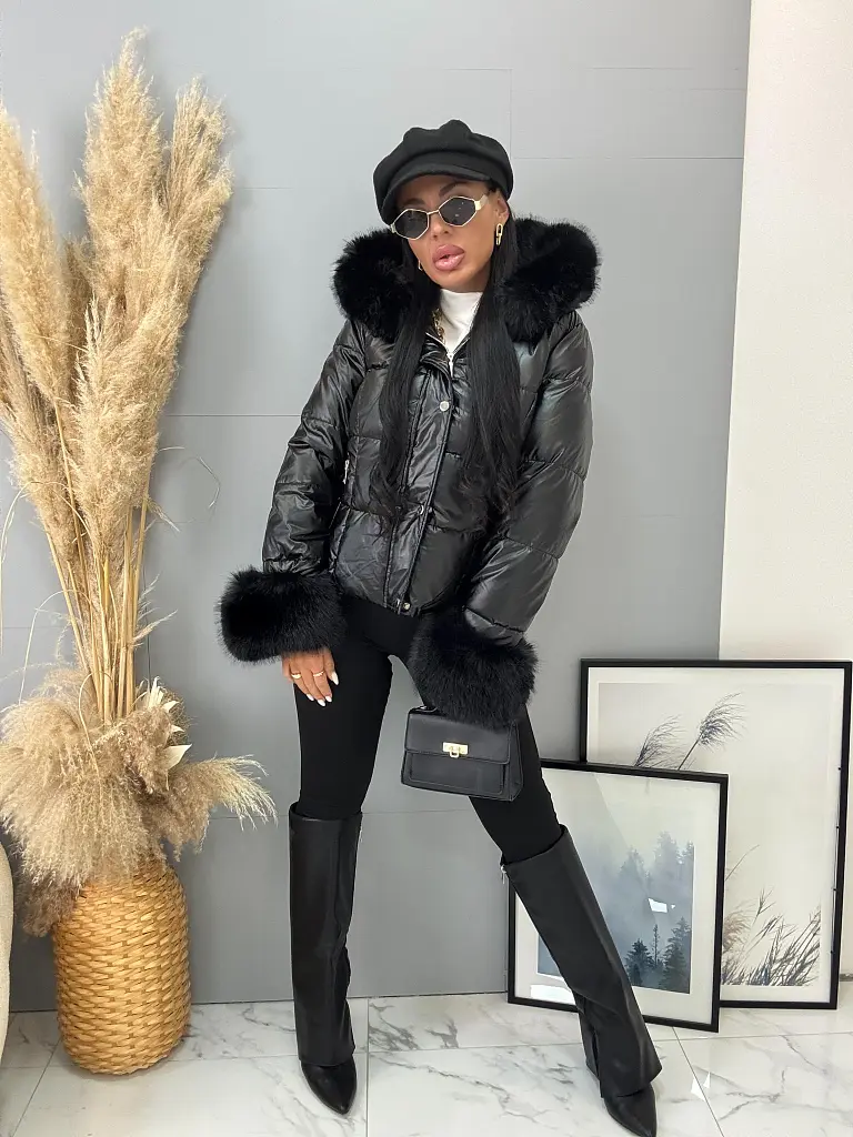 Bunda s kožušinou a kapucňou ADRENA