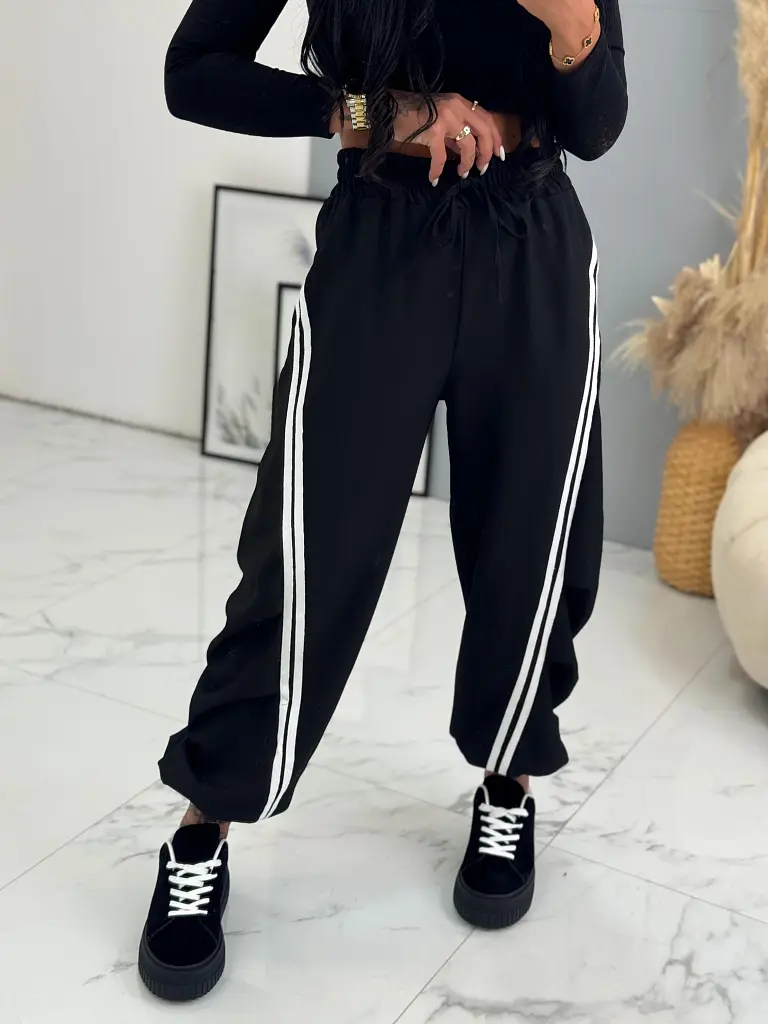 Balónové športové nohavice s gumeným pásom DELYRA - next