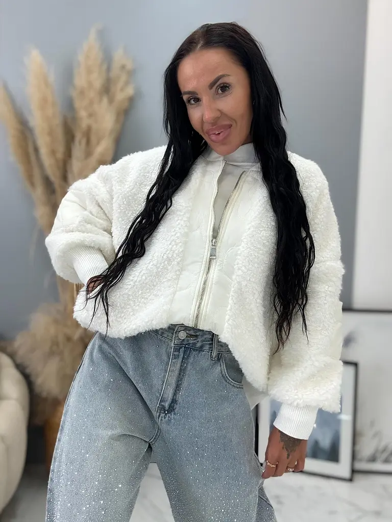 Uzlíkový sveter v štýle bombery RENEE+ - next