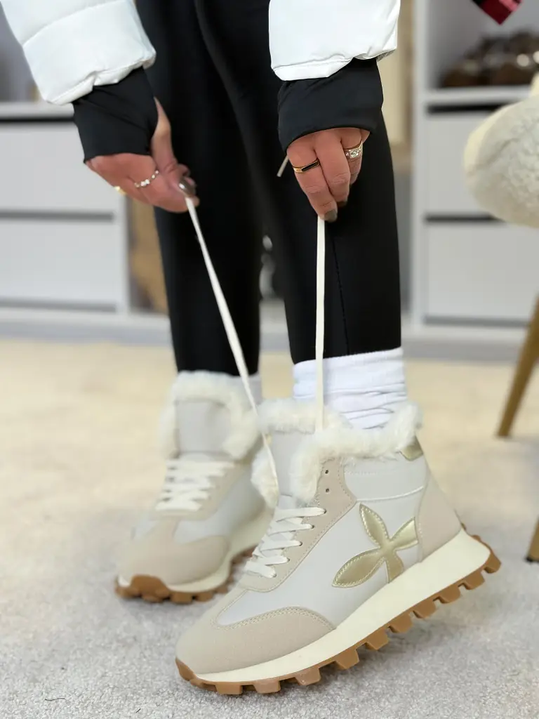 Zateplené platformové členkové tenisky VIRENA