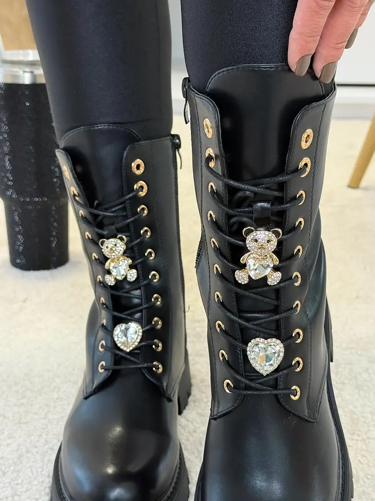 Šnúrovacie čižmy s ozdobou TERAYA+ - next