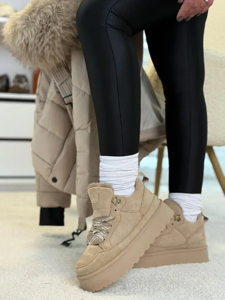 Zateplené platformové tenisky VELONIA-