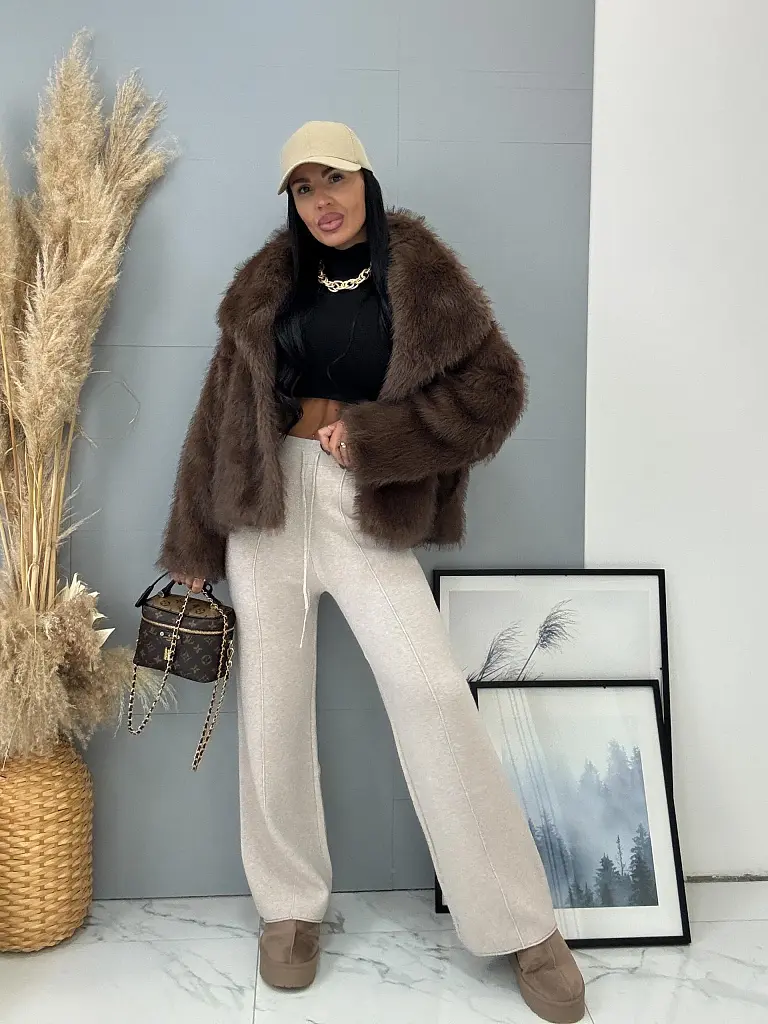 Pletené wide leg nohavice MAVIRA - next