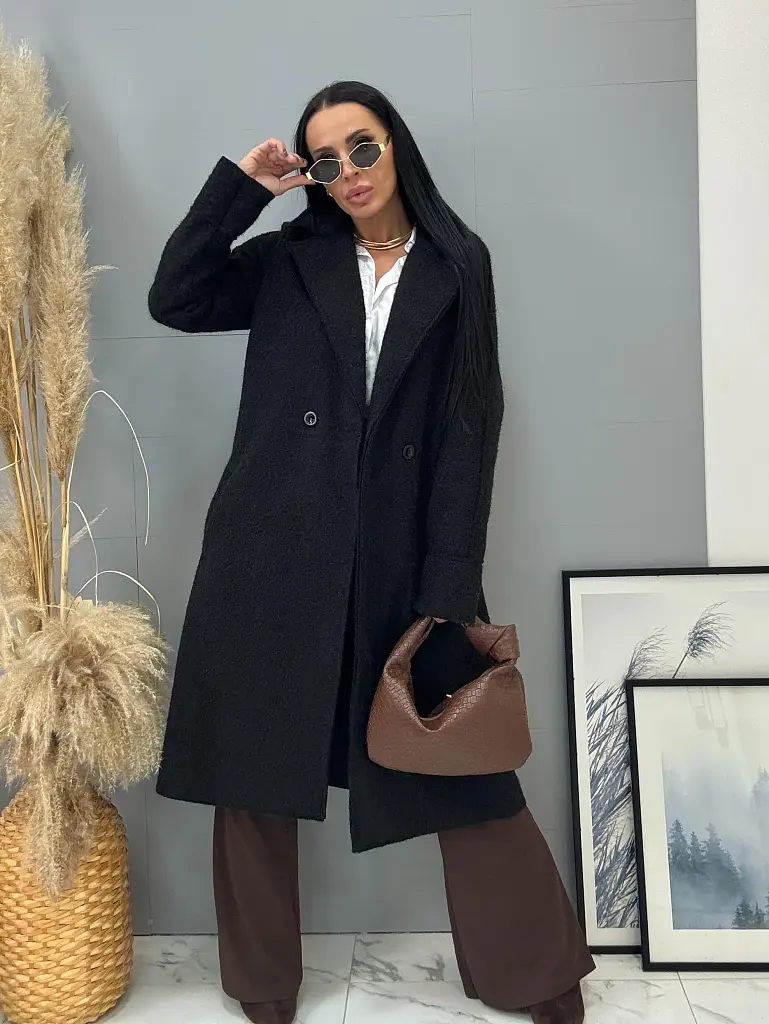 Dlhý uzlíkový kabát LYSARA