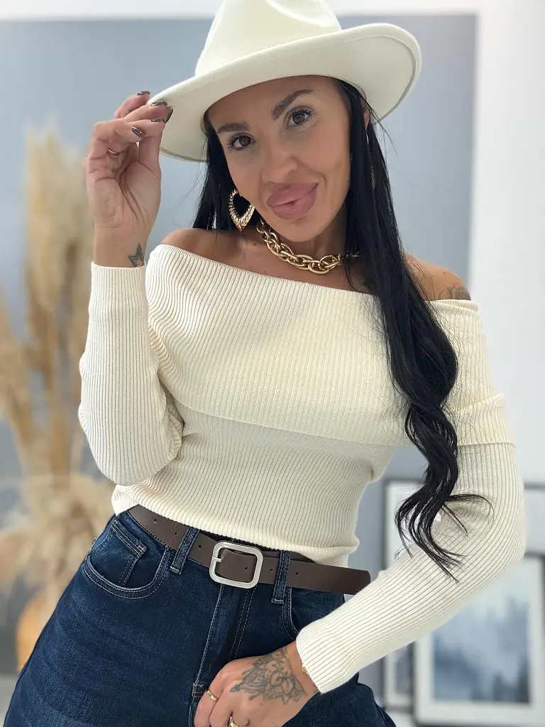 Pulóver s čipkovaným topom KRISTELA - next