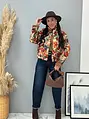 Kvetovaná bomber bunda RAHILA