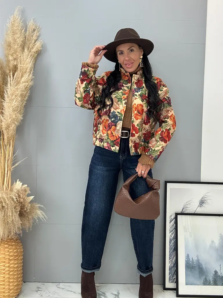 Kvetovaná bomber bunda RAHILA - next