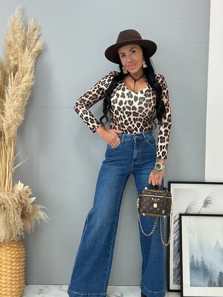 Body s leopardím vzorom a vypchávkami NEVEA - next