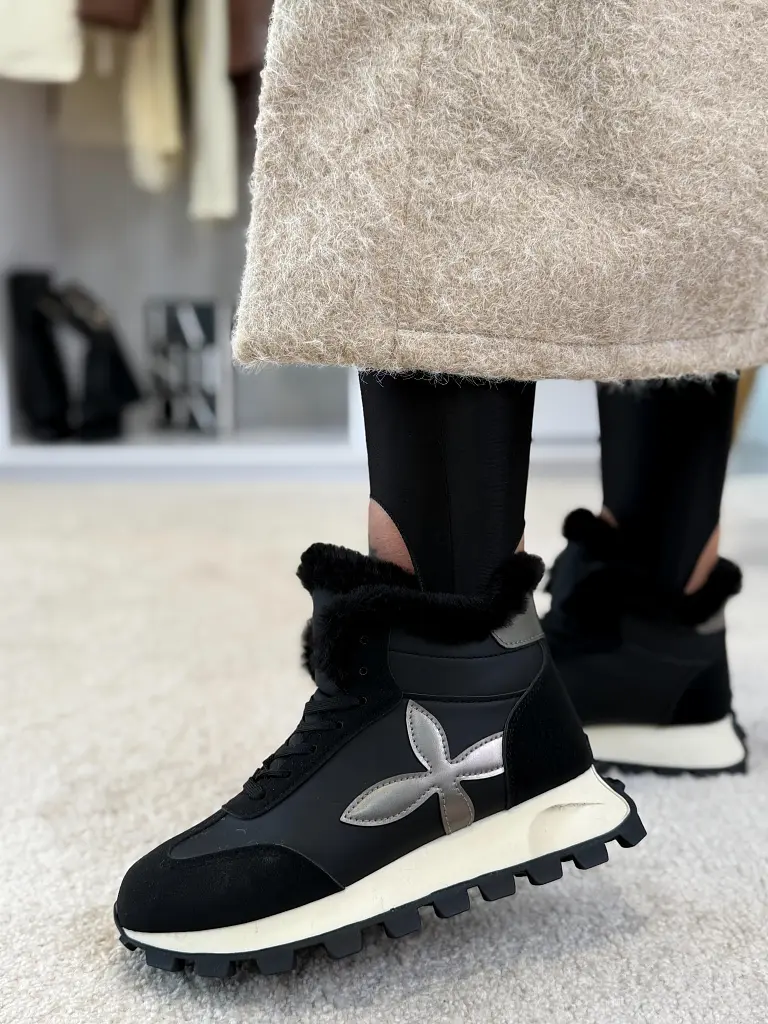 Zateplené platformové členkové tenisky VIRENA - next