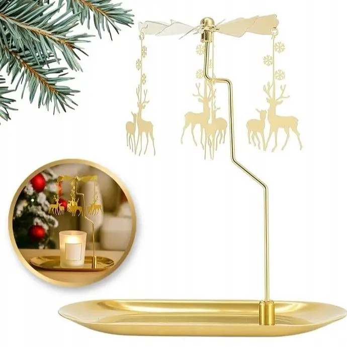 Vianočný rotačný svietnik