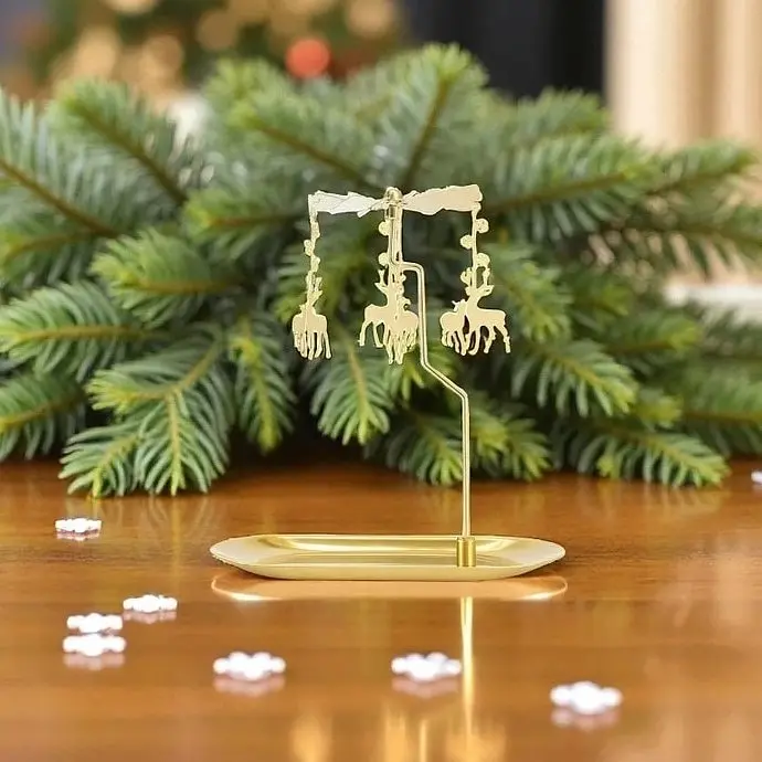 Vianočný rotačný svietnik