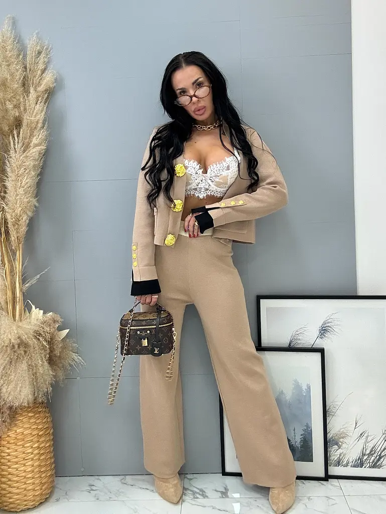 Elegantný pletený komplet LOTTA