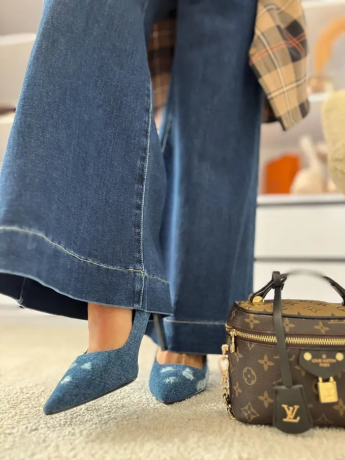 Elegantné denim lodičky EUDORA+