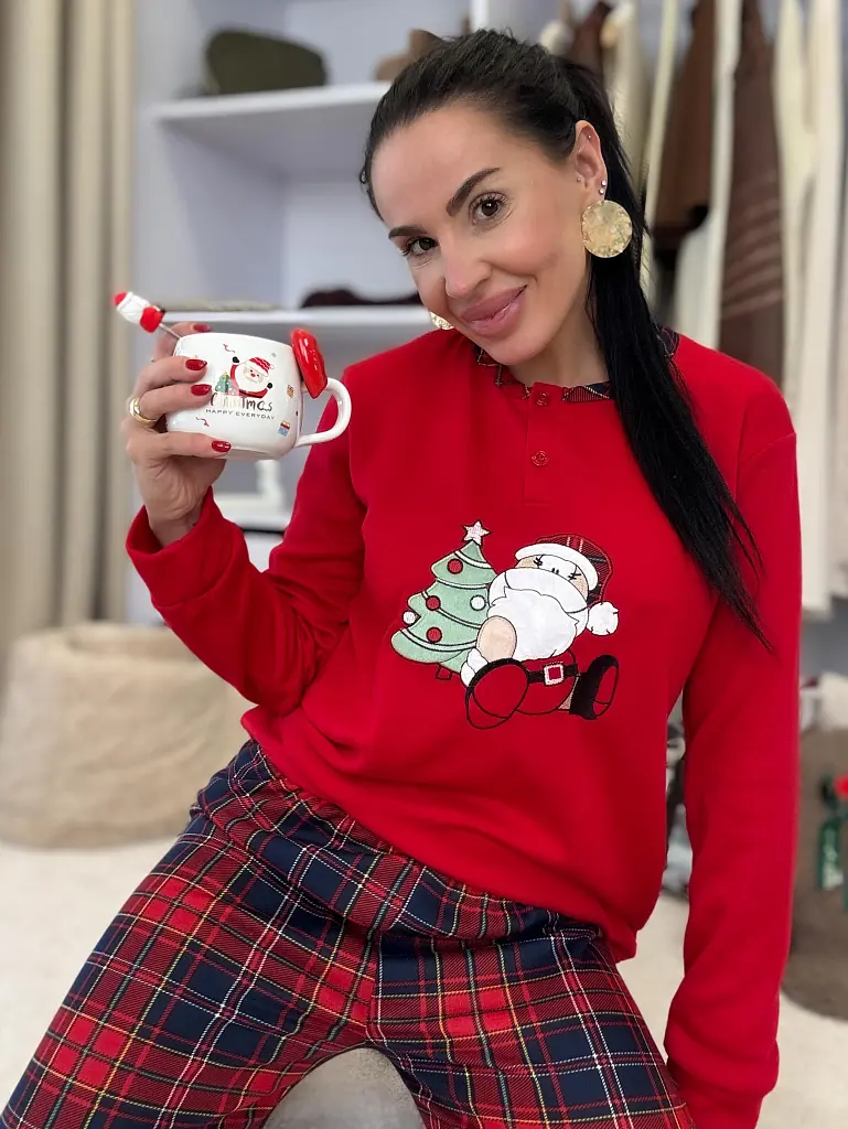 Dámske teplé pyžamo MIKULÁŠ