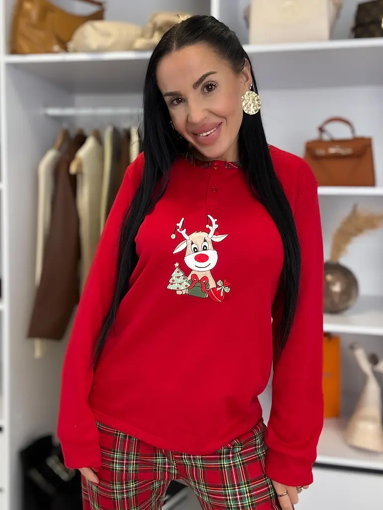 Dámske teplé pyžamo VIANOČNÝ SOB - next