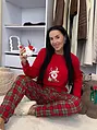 Dámske teplé pyžamo VIANOČNÝ SOB
