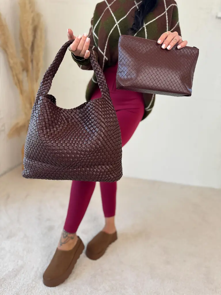 Tkaná kabelka s vnútornou kapsou OLEENA - next