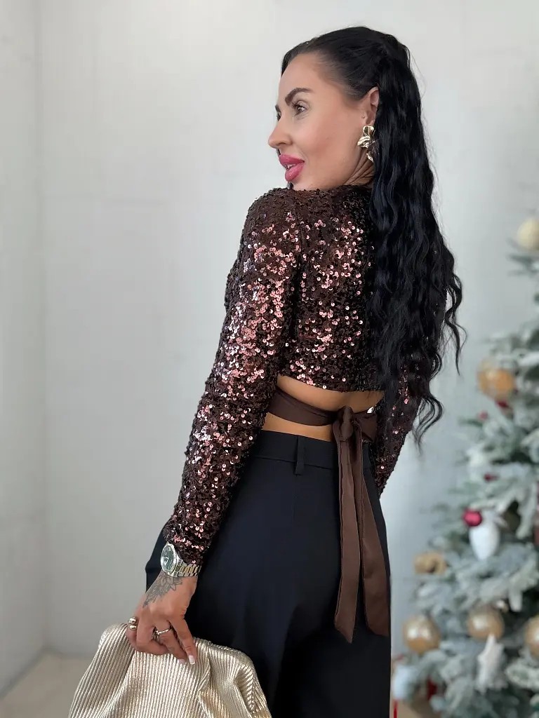 Dámska blúzka zdobená flitrami ZARINA - next