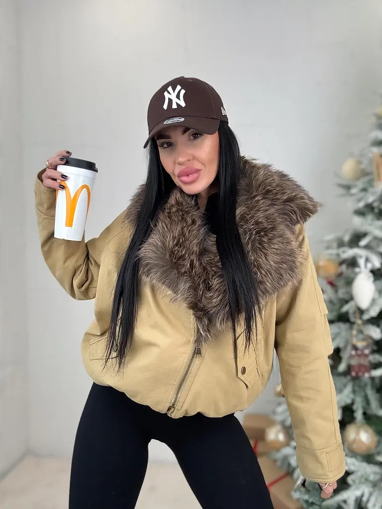 One size kabát s kožušinou NEVARA