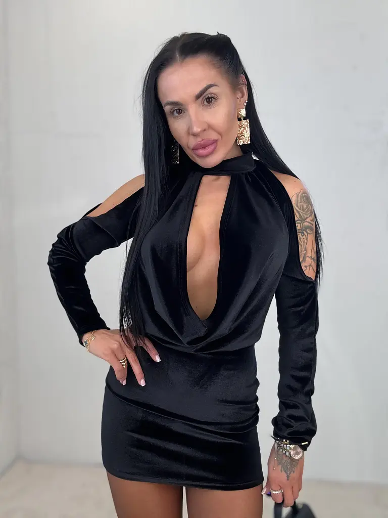 Zamatové šaty BELLA