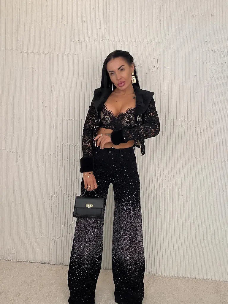 Čipkovaný kardigán s kožušinou ZAIRE - next