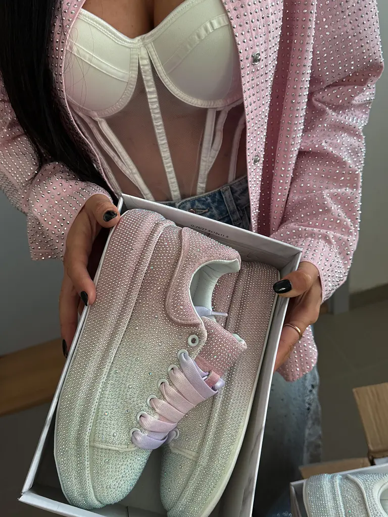 Trblietavé platformové tenisky ANEKA - next