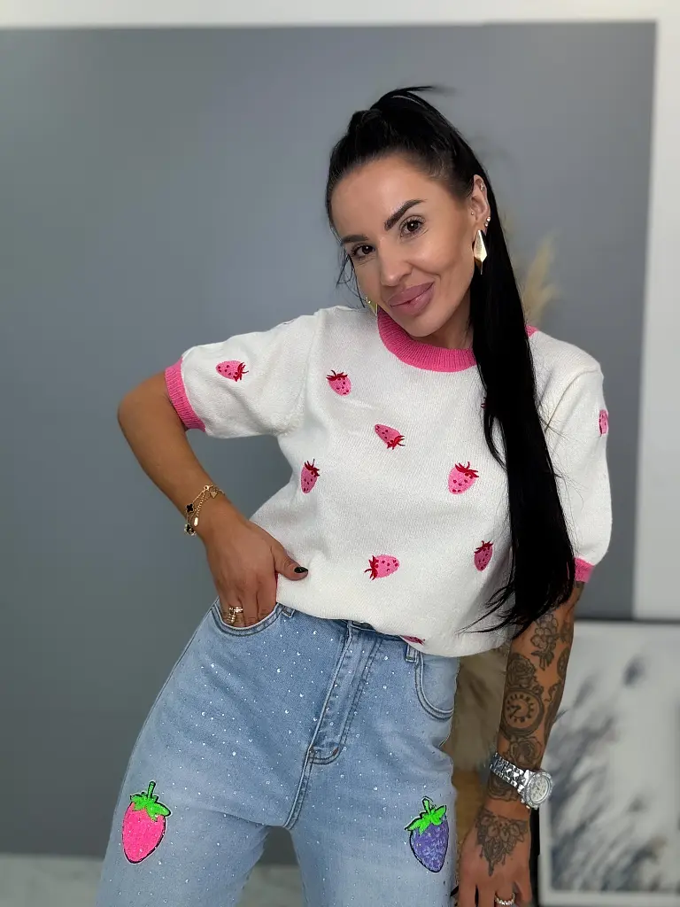 Pulóver s jahodami  NORIA - next