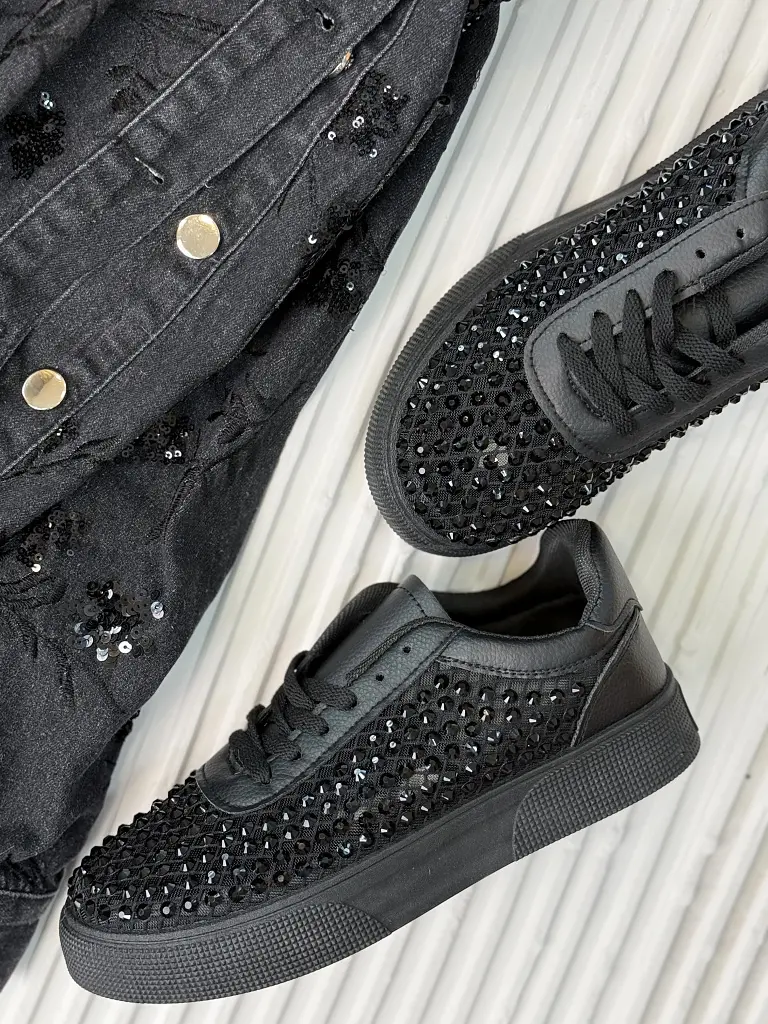 Platformové tenisky zdobené kamienkami ALATIA - next