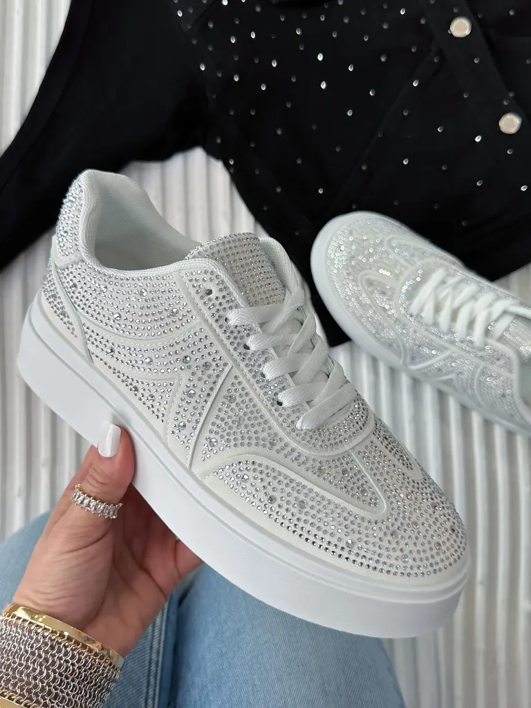 Platformové tenisky zdobené kamienkami VIANNA- - next