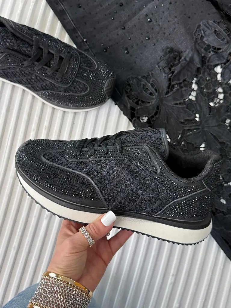 Platformové tenisky zdobené kamienkami NESANA - next