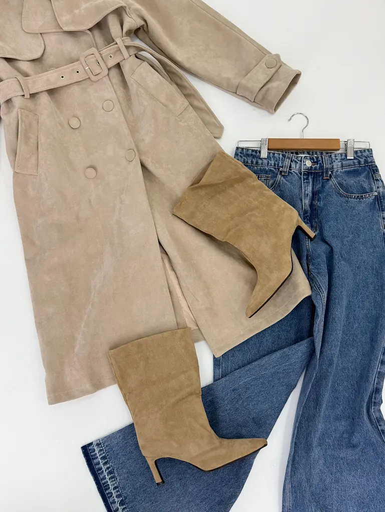 Semišové čižmy AVENA