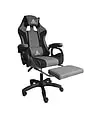STRIKE otočné herné kreslo s podnožkou a vankúšmi