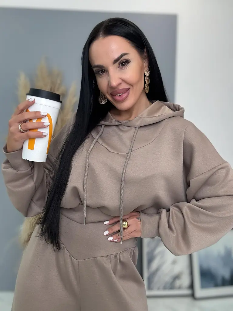 Dámska športová súprava s kapucňou ADANA - next