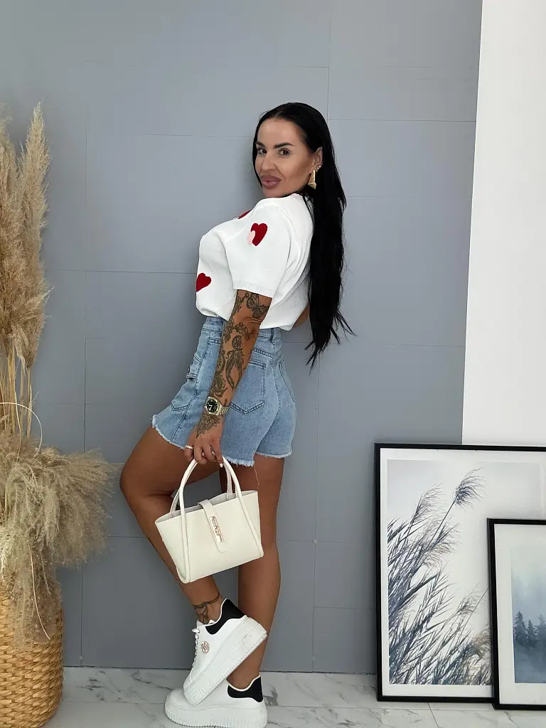 Denimový skort s gombíkmi vpredu NANNY - next