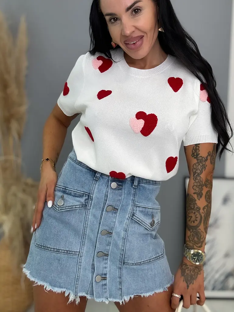 Denimový skort s gombíkmi vpredu NANNY - next