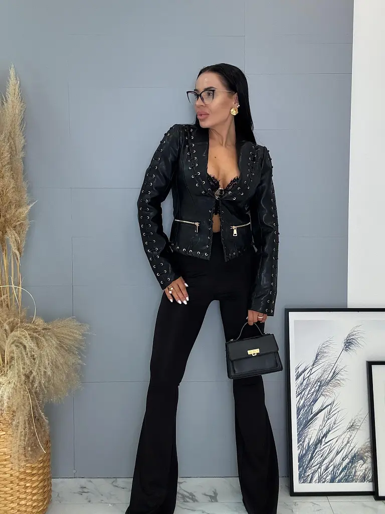 Čierne zvonové legíny RODNI - next