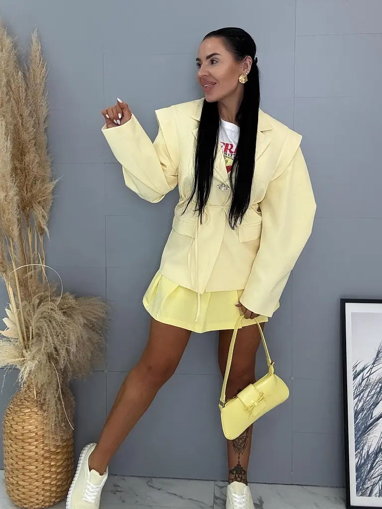 Módne sako s vypchávkami FABIANA